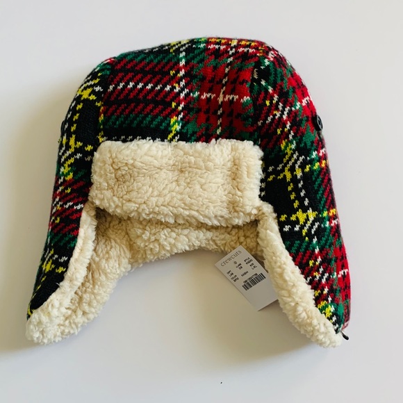 Crewcuts NWT Stewart Knit Plaid Trapper Hat Boy